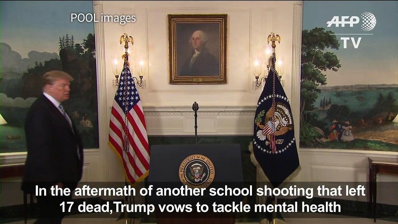 Trump avoids talking about guns after shooting