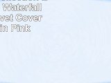Chezmoi Collection Ella 2piece Waterfall Ruffle Duvet Cover Set Twin Pink