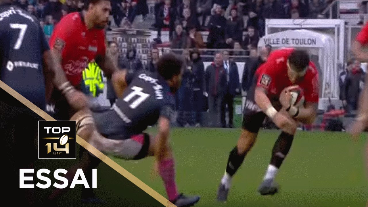 TOP 14 - Essai Raphaël LAKAFIA (RCT) - Toulon - Paris - J17 - Saison 2017/2018