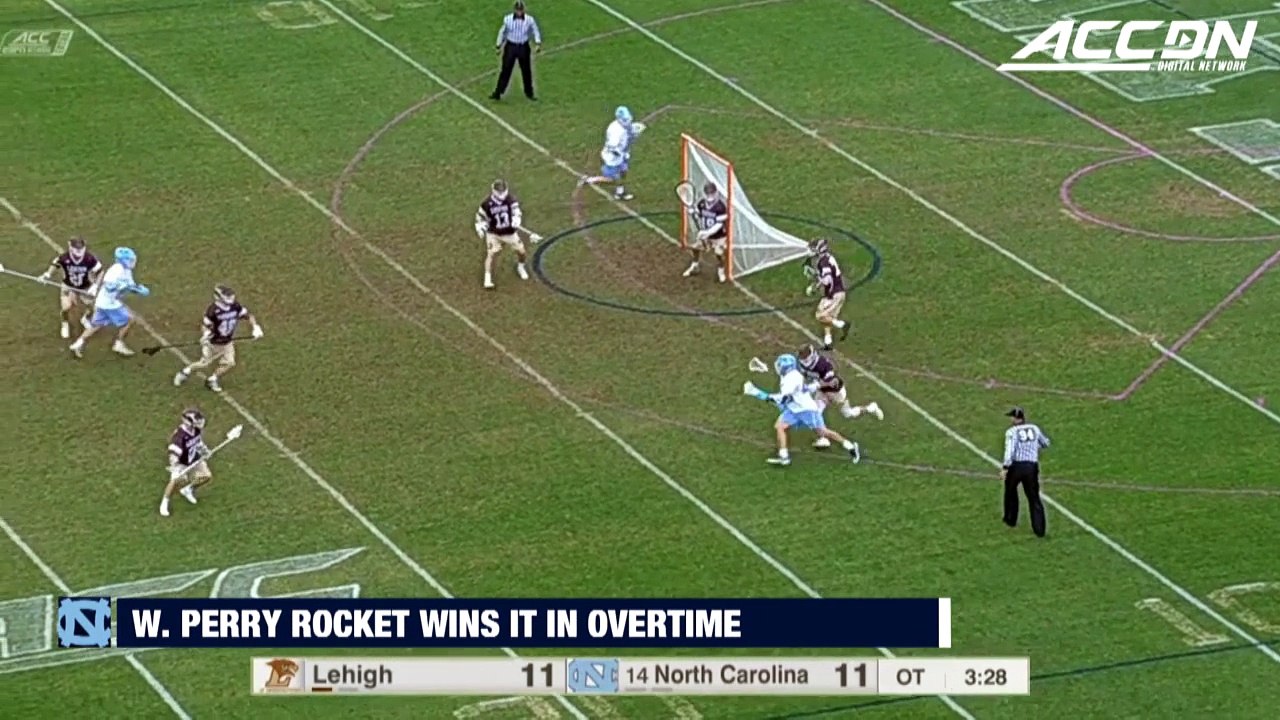 William Perry's Rocket Shot Wins It In Overtime For UNC Men's Lacrosse