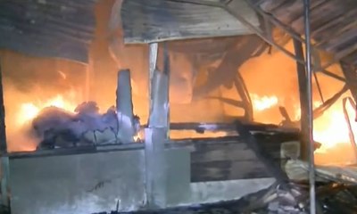 Pasar Natar Lampung Selatan Terbakar