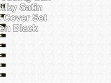 Opulence Bedding Luxury Soft Silky Satin 5Pc Duvet Cover Set FullQueen Black