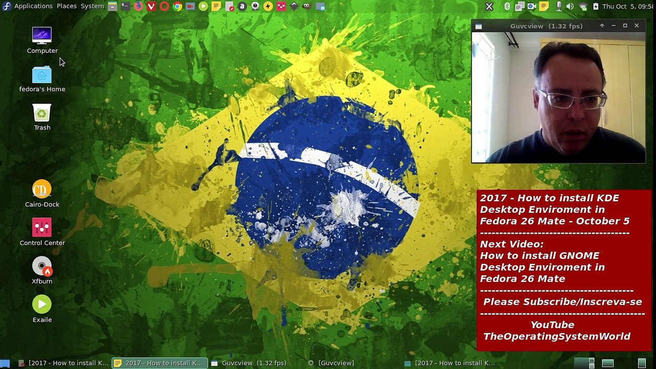 2017 - How to install KDE Desktop Enviroment on Fedora 26 Mate - October 5