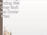 Lightweight Flamingo Printed Bedding Set Full Blue Grey Soft Cotton Duvet Cover Set 3