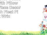 Hypoallergenic Comforter Set with Pillow Shams  3 Piece  Decorative Pinch Pleat Pintuck
