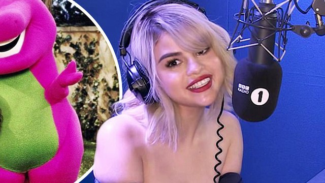 Don't read this Justin! Selena Gomez reveals she had a huge crush on the 'hot' man inside Barney the dinosaur costume when she was eight.