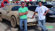 Off-roading a jacked up Eagle Talon ends exactly how you think