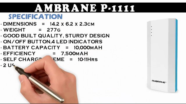 Ambrane P1111 Review (10000mah Power Bank) with Pros and Cons