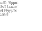 FUMESIC 3 Pcs Duvet Cover Set with Zipper Closure Soft Luxurious Natural Egyptian cotton