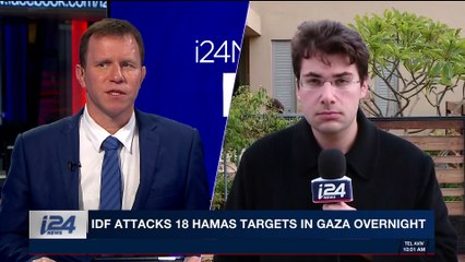 Download Video: i24NEWS DESK | IDF attacks 18 Hamas targets in Gaza overnight | Sunday, February 18th 2018