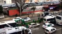 Bursaspor taraftarının Akhisar sokaklarındaki çirkin saldırısı