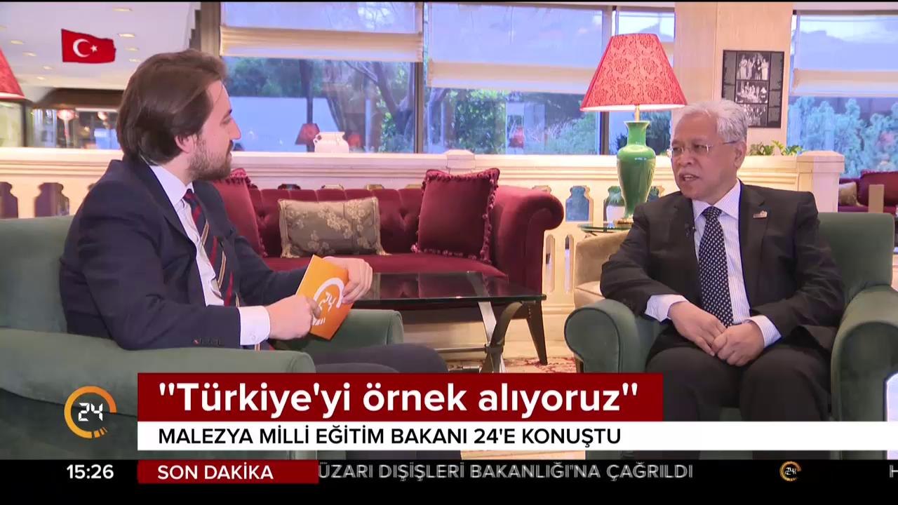 Malezya Milli Eğitim Bakanı 24'e konuştu