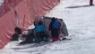 JO 2018 : Ski alpin - Slalom géant hommes. La chute dans les filets du Coréen Jung Donghyun !