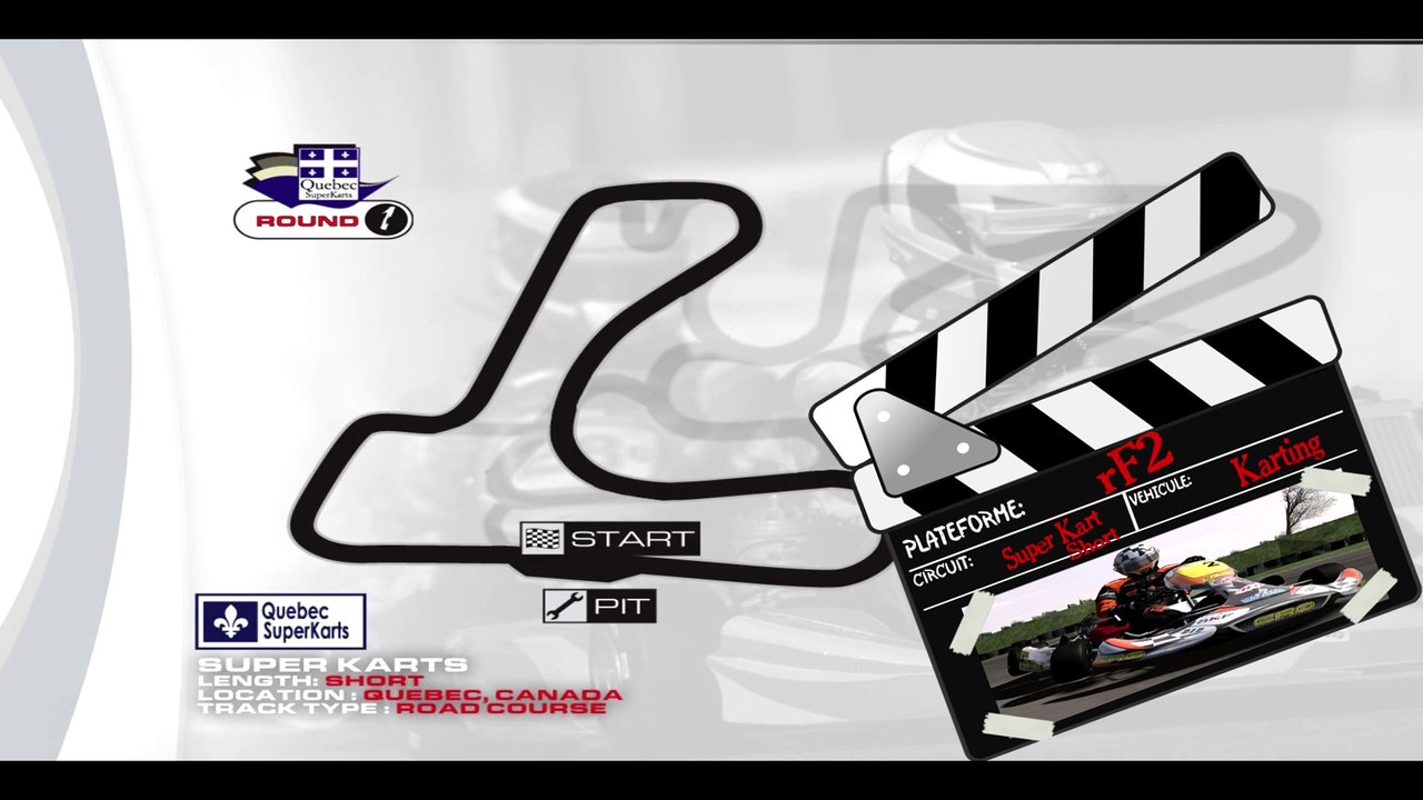 Tour de piste au Québec SuperKarting (short) en Karting sur rFactor 2