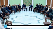 وفد من الاتحاد العام التونسي للشغل يلتقي الرئيس الأسد بدمشق