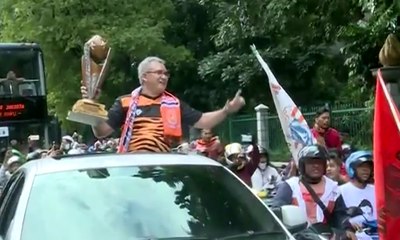 Persija Jakarta Arak Piala Presiden ke Balai Kota