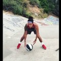 Girl Shows off Dribbling Skills