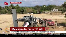 Deprem bölgesine giden bakanın helikopteri düştü