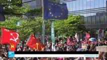 الآلاف يتظاهرون في بروكسل احتجاجا على زيارة دونالد ترامب