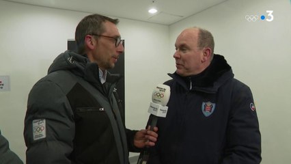 JO 2018 : Bobsleigh : Albert II de Monaco est à Pyeongchang