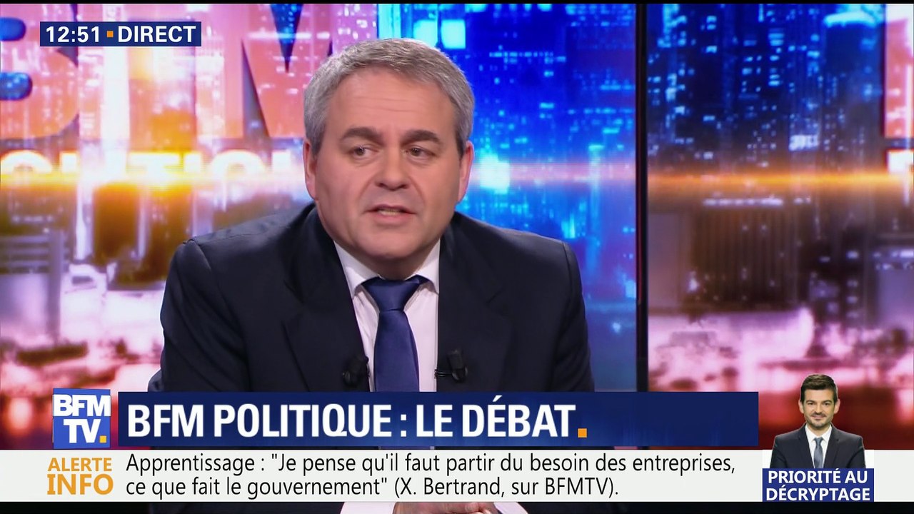 Muriel Pénicaud face à Xavier Bertrand: "Il y a certains domaines du droit du travail qu'il faut qu'on fasse évoluer"