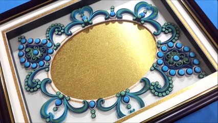 Ornamental paper quilling photoframe(design one)