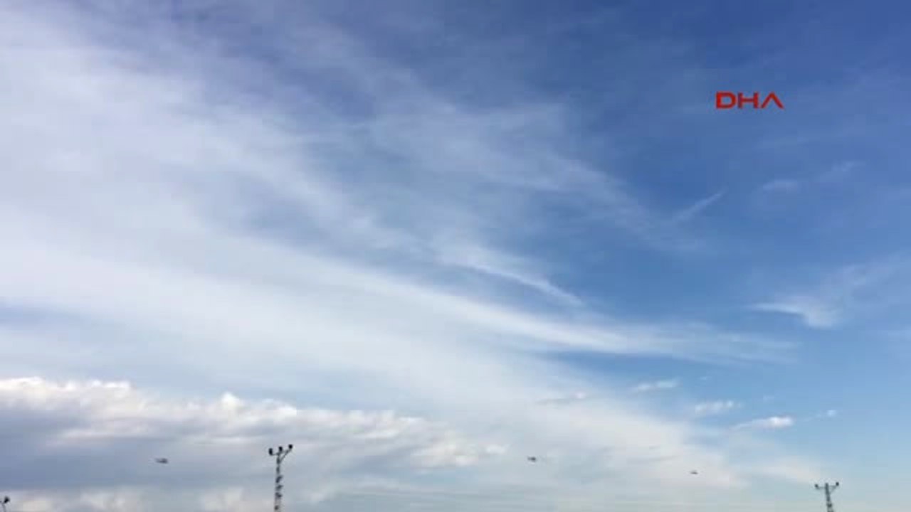 Hatay-Kilis-Genelkurmay Başkanı Hulusi Akar, Havadan Denetledi