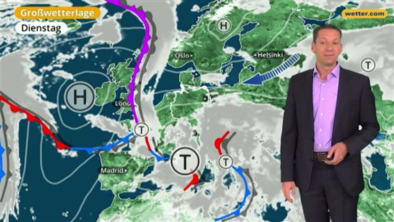 Das Wetter in Europa am 18. Februar 2018