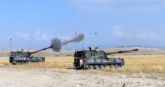 Darmık Dağında Yeni Keşfedilen Terör Mevzileri Obüs Atışıyla Vuruldu