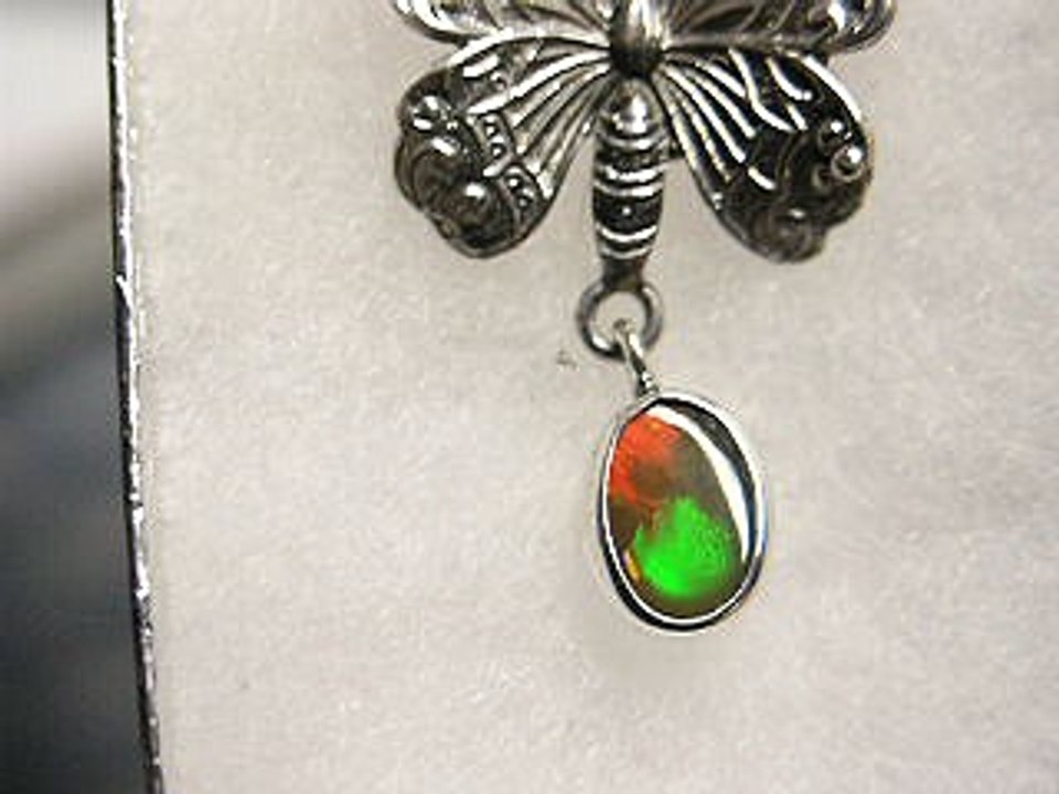 Sterling Welded Chain with Ethiopian Chocolate Opal