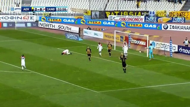 Ognjen Vranjes Hat-trick Goal HD - AEK Athens FC 3 - 0 Xanthi FC - 18.02.2018 (Full Replay)