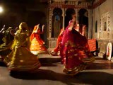 Rajasthani folk dancing at the Bagore-ki-Haveli Udaipur, Rajasthan