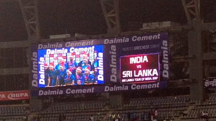 India lifts the Trophy at Wankhede stadium