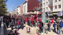 Konya Seydişehir'de Zeytin Dalı Harekatı'na Destek Yürüyüşü