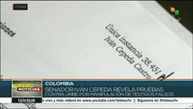 Colombia: Cepeda entrega pruebas contra Uribe por corrupción