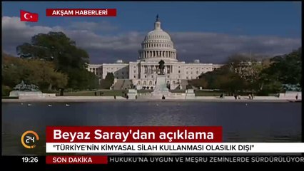 Beyaz Saray'dan açıklama