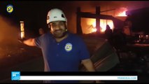 غارات جوية تستهدف قافلة مساعدات إنسانية في ريف حلب