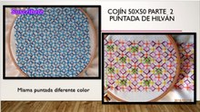 Cojin Parte 2 ( puntada de hilvan 3) (conjunto de cama parte 19)
