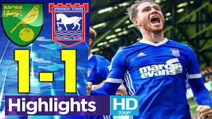Norwich vs Ipswich 1 - 1 Highlights 18.02.2018 HD