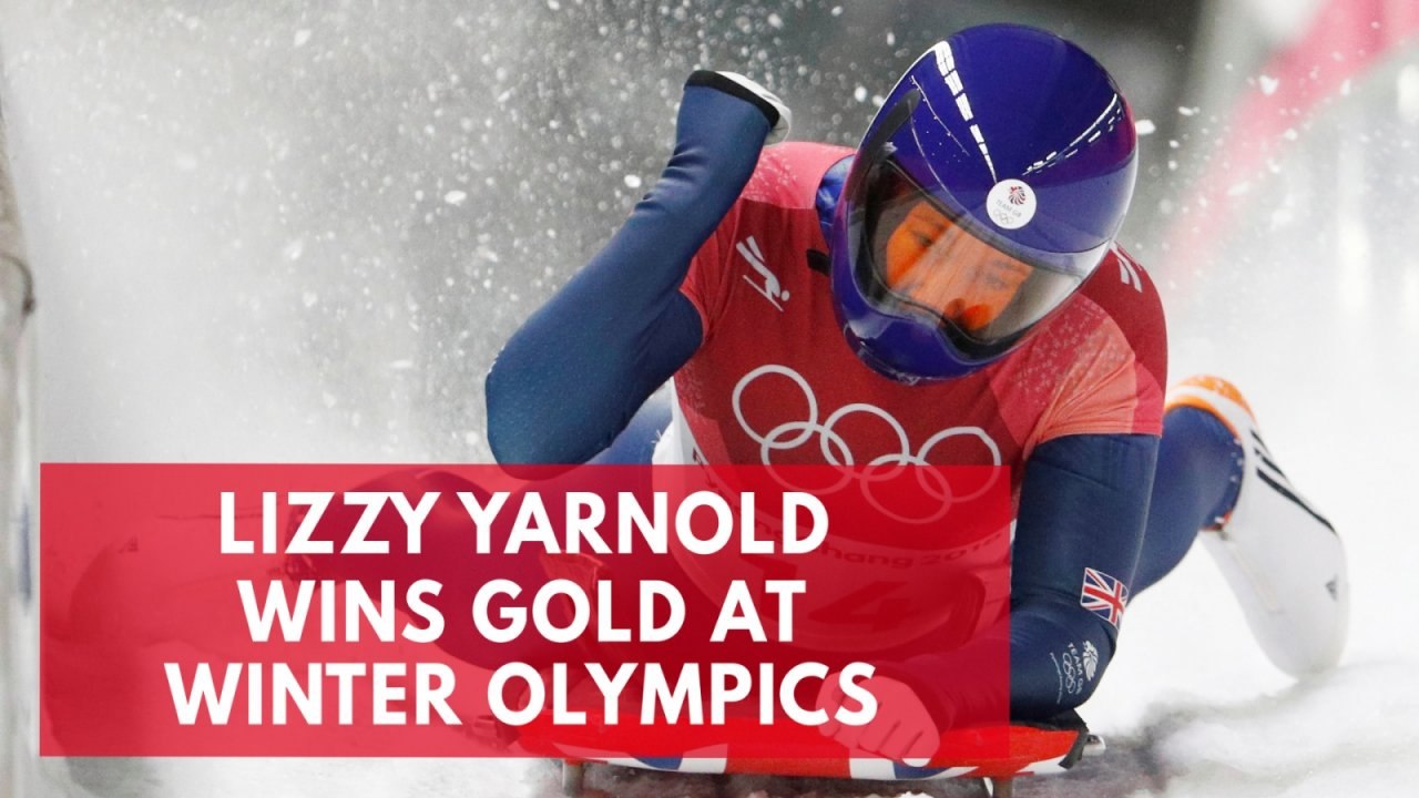 Lizzy Yarnold wins gold at Winter Olympics