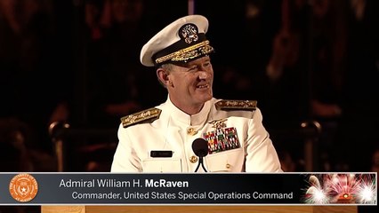 Navy Seal commander gives some of the best advice to Grads at commencement