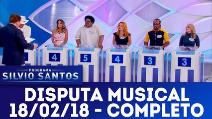 Disputa Musical - Programa Silvio Santos - 18.02.18