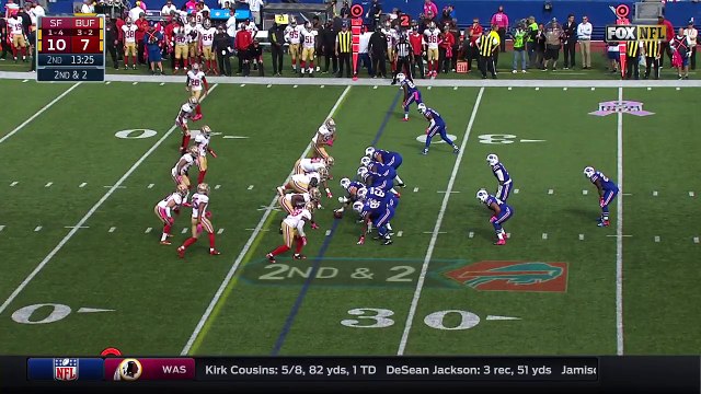 2016 - Robert Woods bumps LeSean McCoy down, ruins TD run