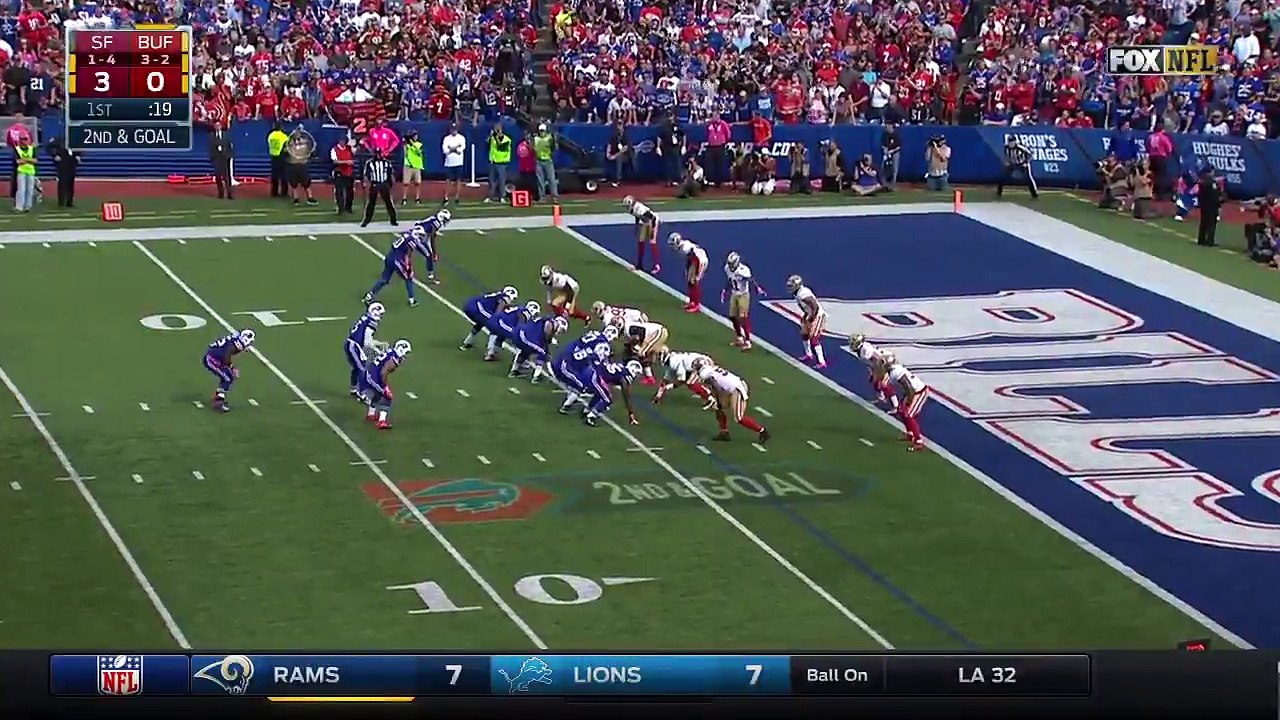 2016 - LeSean McCoy dashes into the end zone for 4-yard touchdown