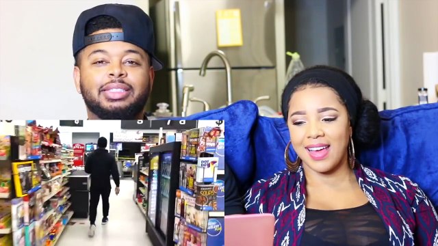 GIRLFRIEND PULLS DOWN BOYFRIEND'S PANTS IN WALMART PRANK!!! | Reaction