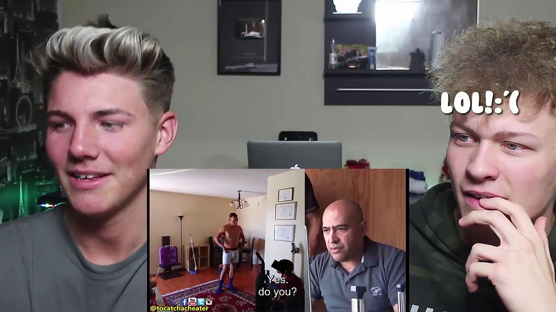 husband caught wife maid