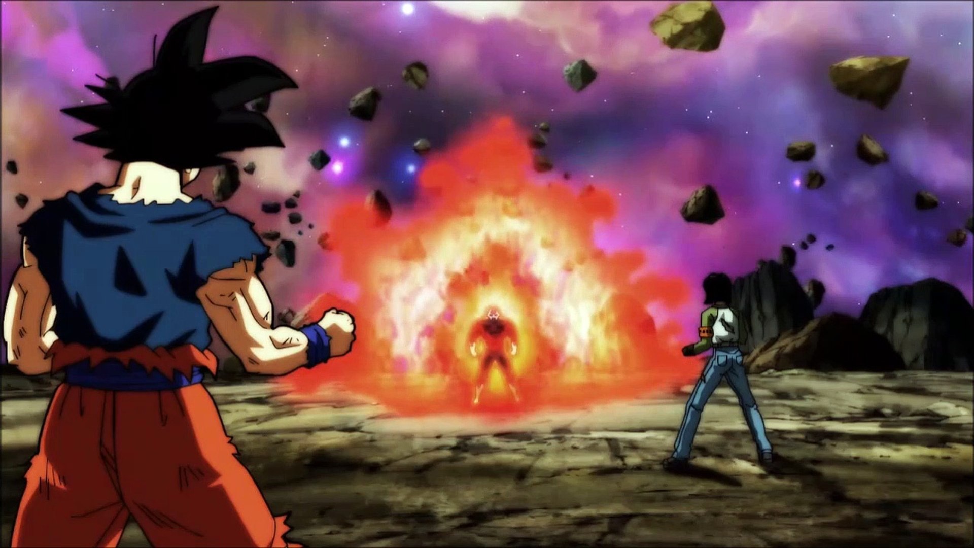 Jiren Power Up To Full Power Against Goku Vegeta & Android 17 - video  Dailymotion