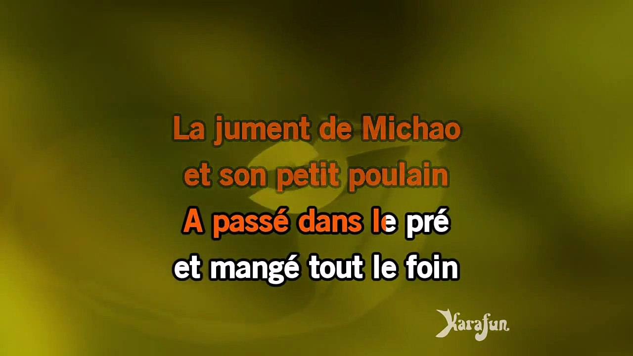 Karaoké La jument de Michao (Le loup, le renard et la belette) - Tri Yann *
