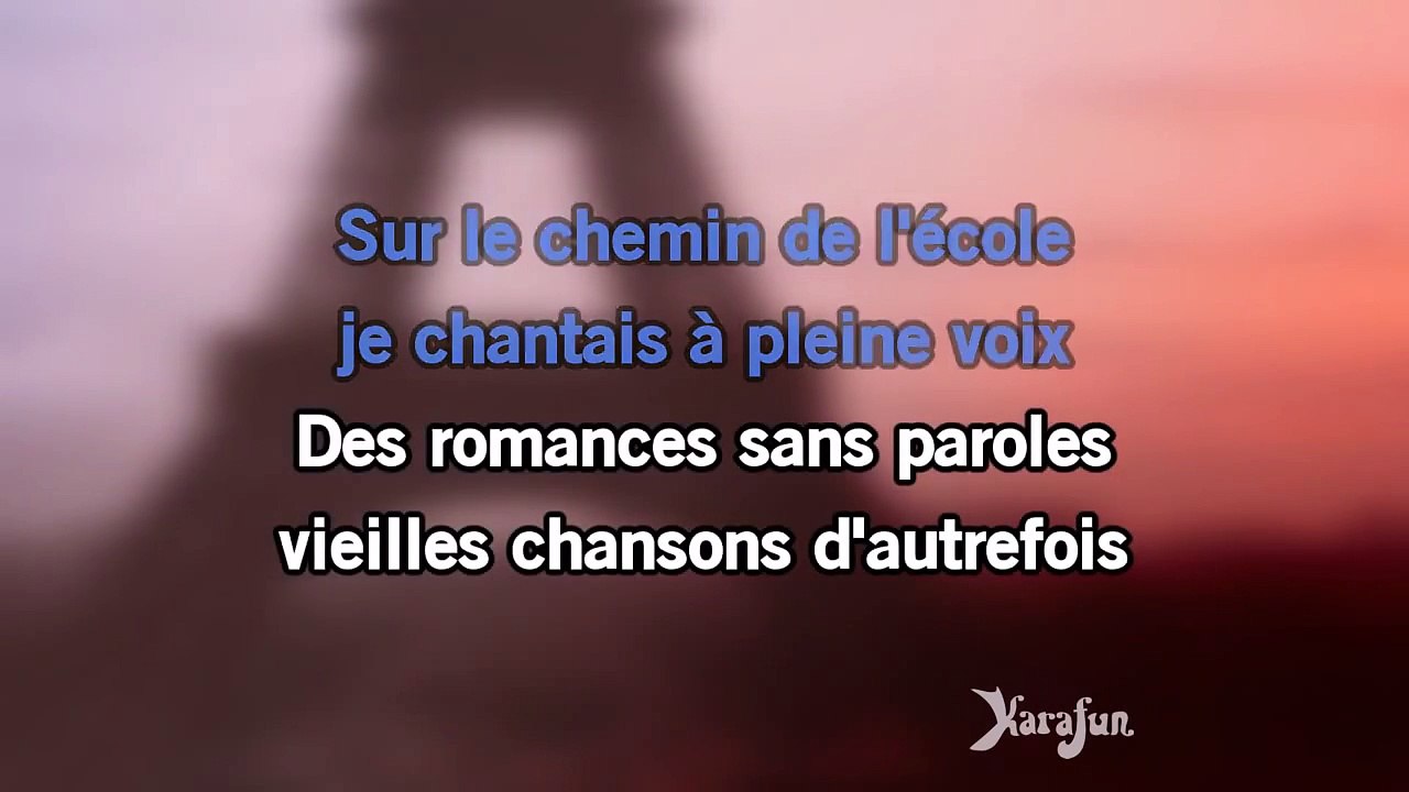 Karaoké Douce France - Charles Trenet *