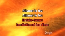 Karaoké Allumer le feu - Johnny Hallyday *